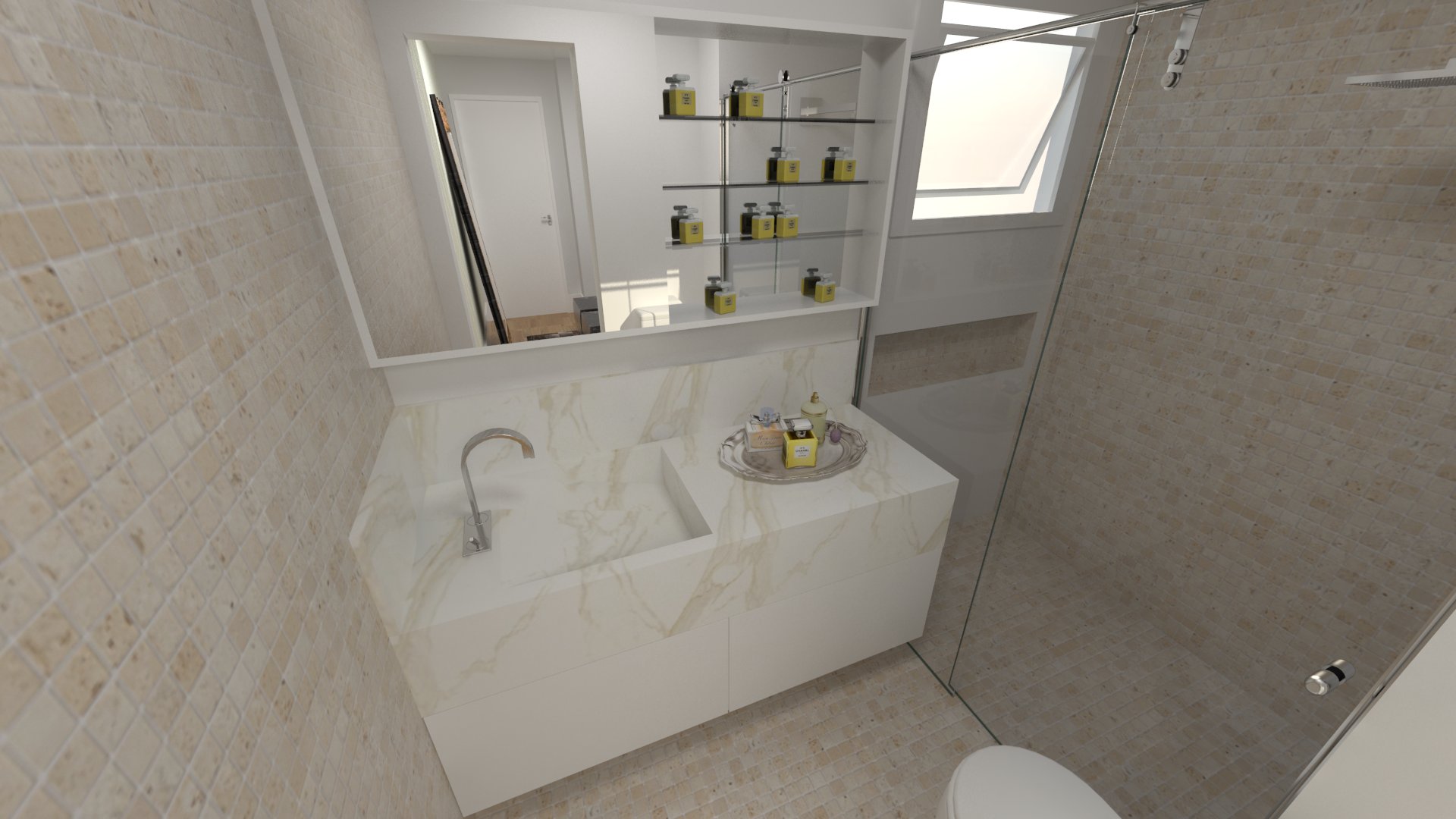 Banheiro suite ap 1